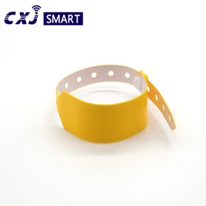 Waterproof Disposable PVC rfid wristband